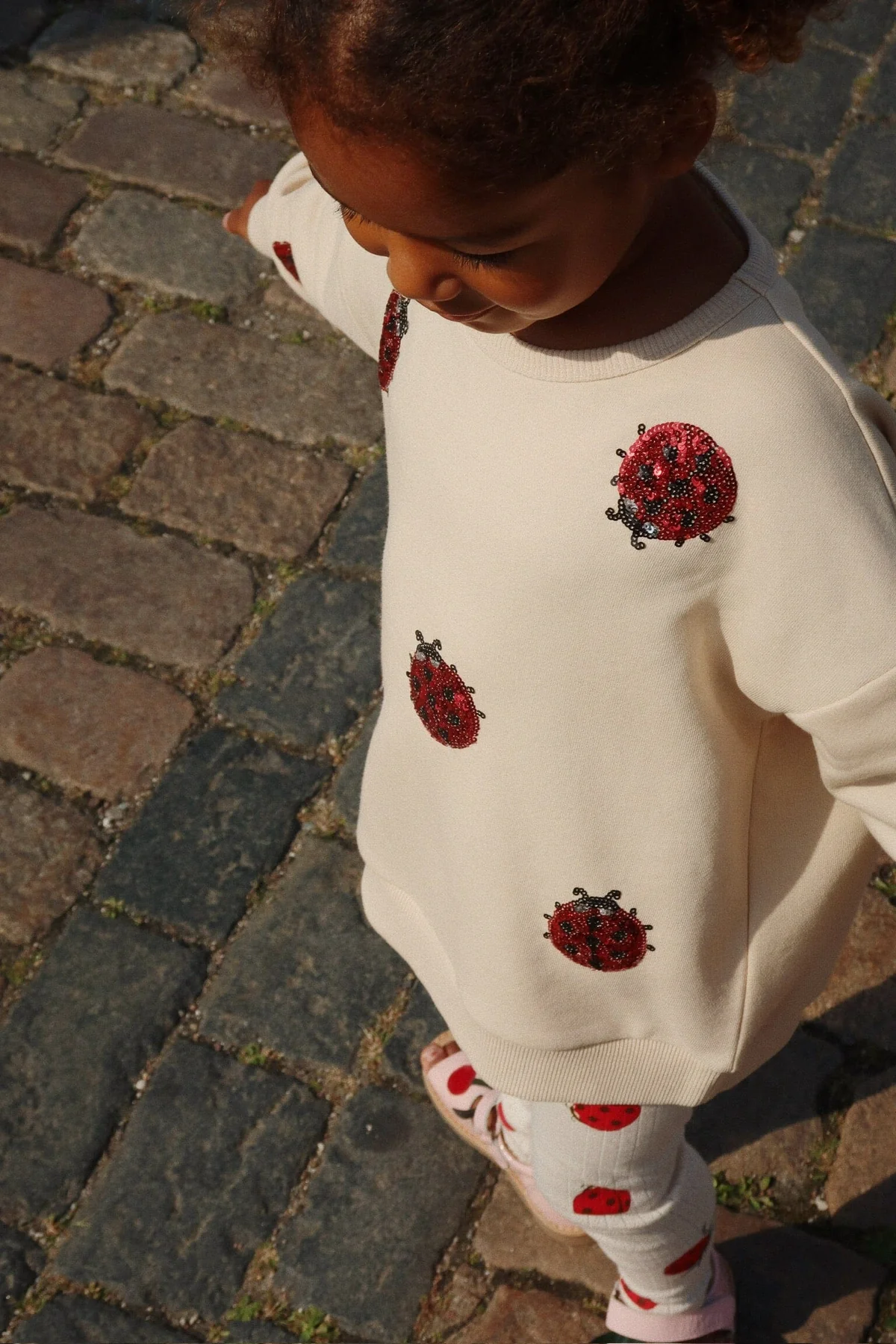 Konges Sløjd Lou Ladybug Glitter Sweatshirt Ocs Ks102204