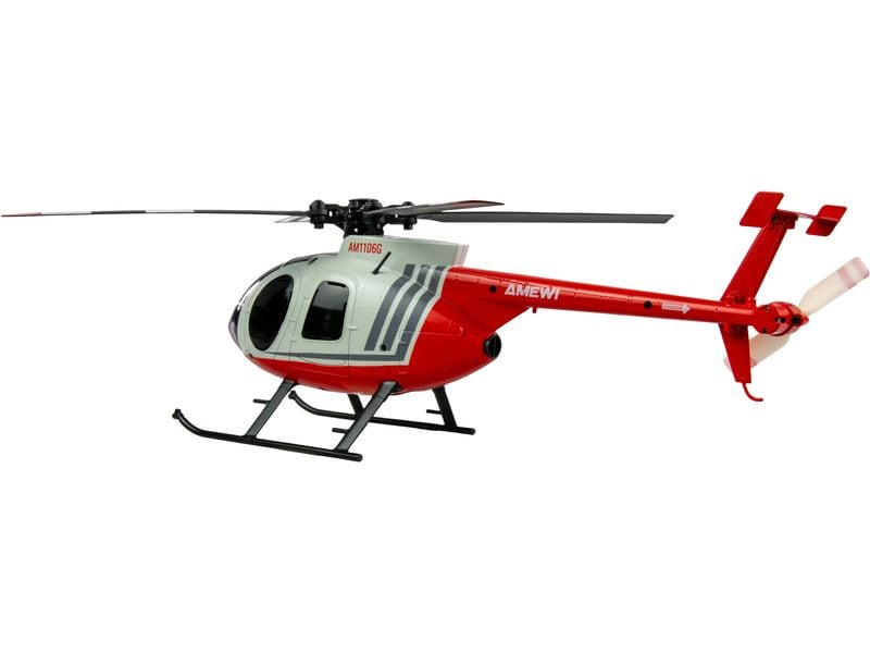 Amewi Helikopter Hughes MD500 Zivil 4-Kanal 6G RTF RC Helikopter mit Sechs-Achs-Gyroskop