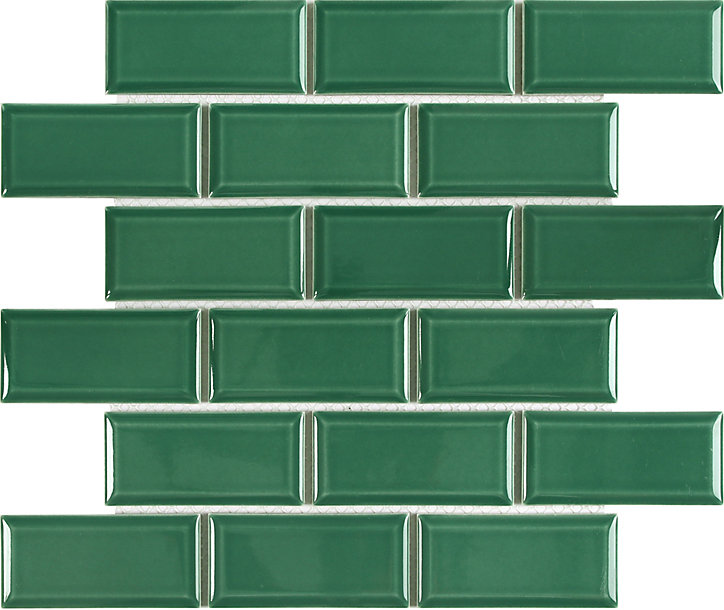 Mosaïque céramique Trentiemax vert L. 29,3 x l. 28,8 cm GoodHome