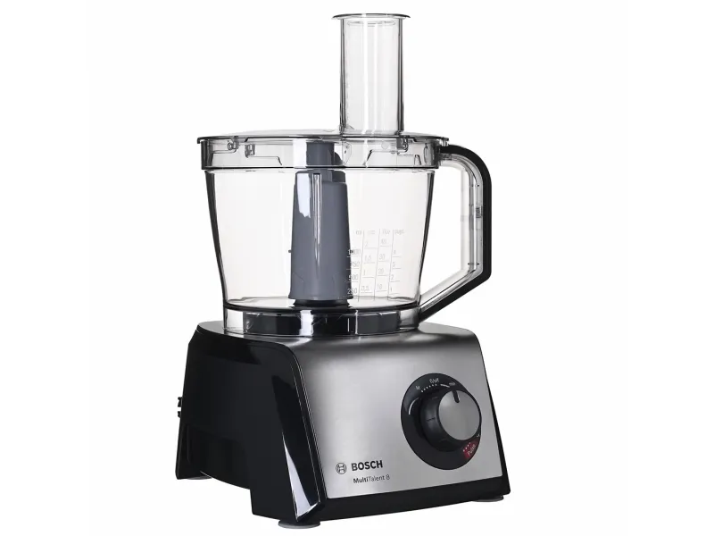 Bosch MultiTalent 8 MC812M865 - Køkkenmaskine - 1250 W - børstet rustfrit stål/sort