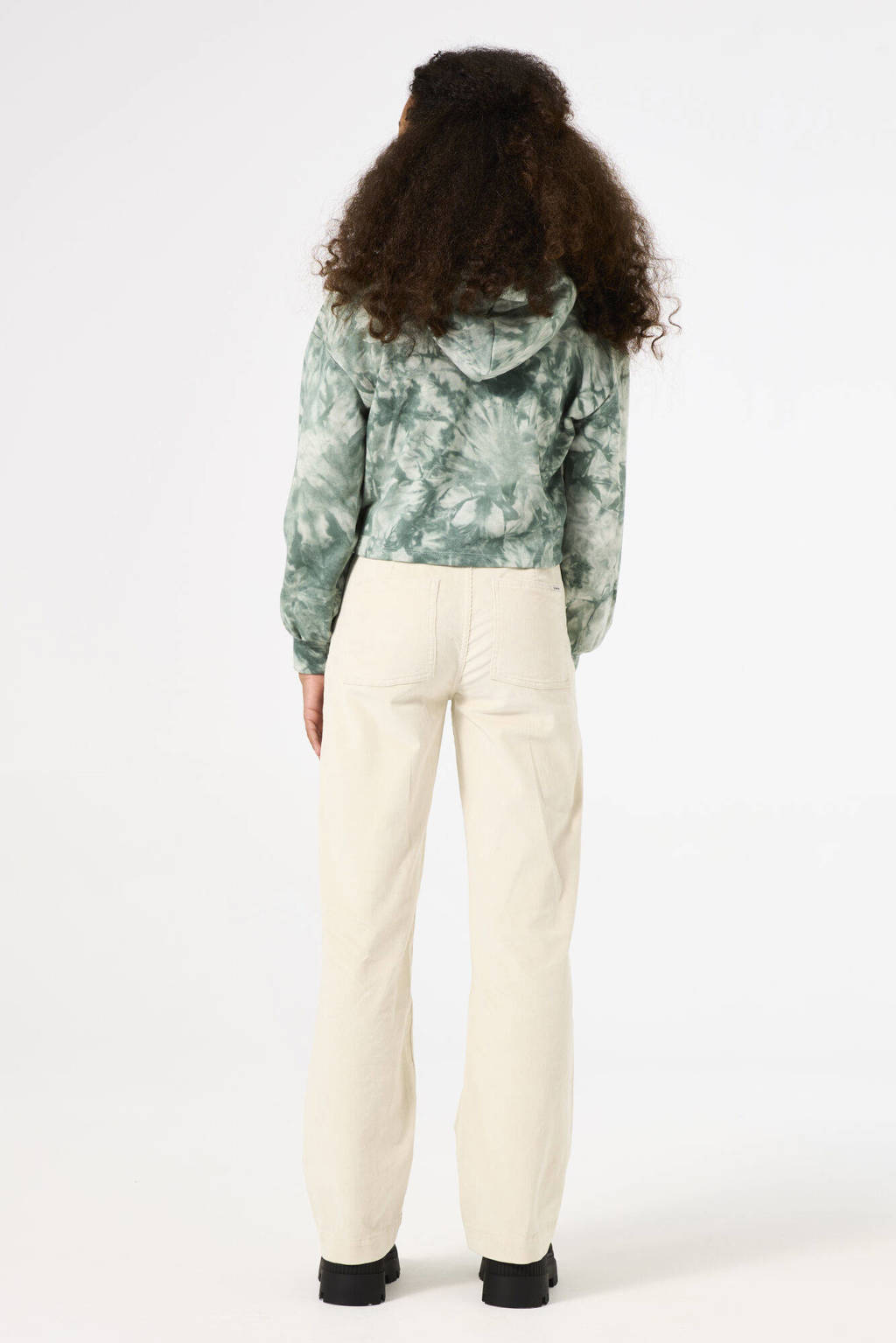 Garcia tie-dye hoodie mintgroen/ecru
