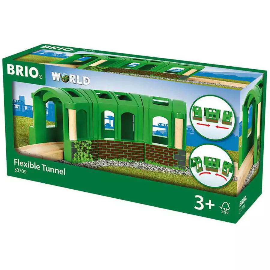 Brio Flexibler Tunnel bunt