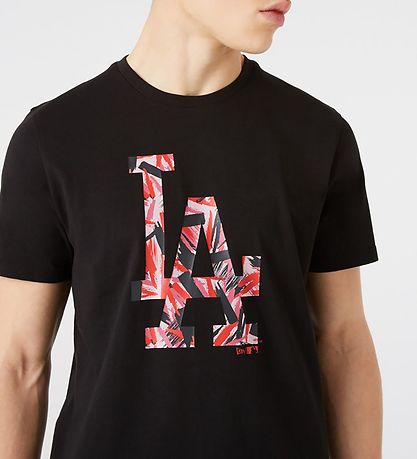 New Era T-Shirt - Los Angels Dodgers - Schwarz/Pink
