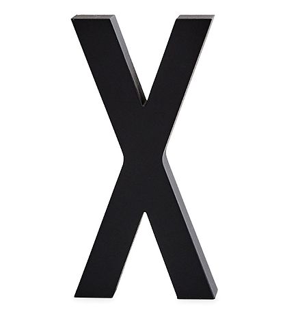 Design Letters Alu-Buchstaben - X - Schwarz
