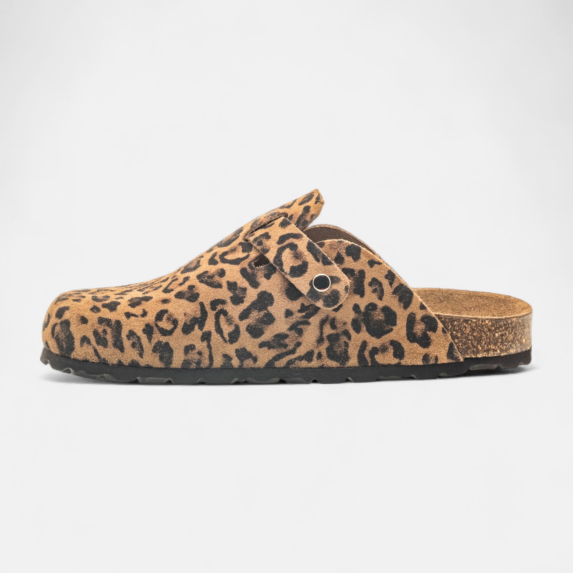Mules Femme en cuir camel