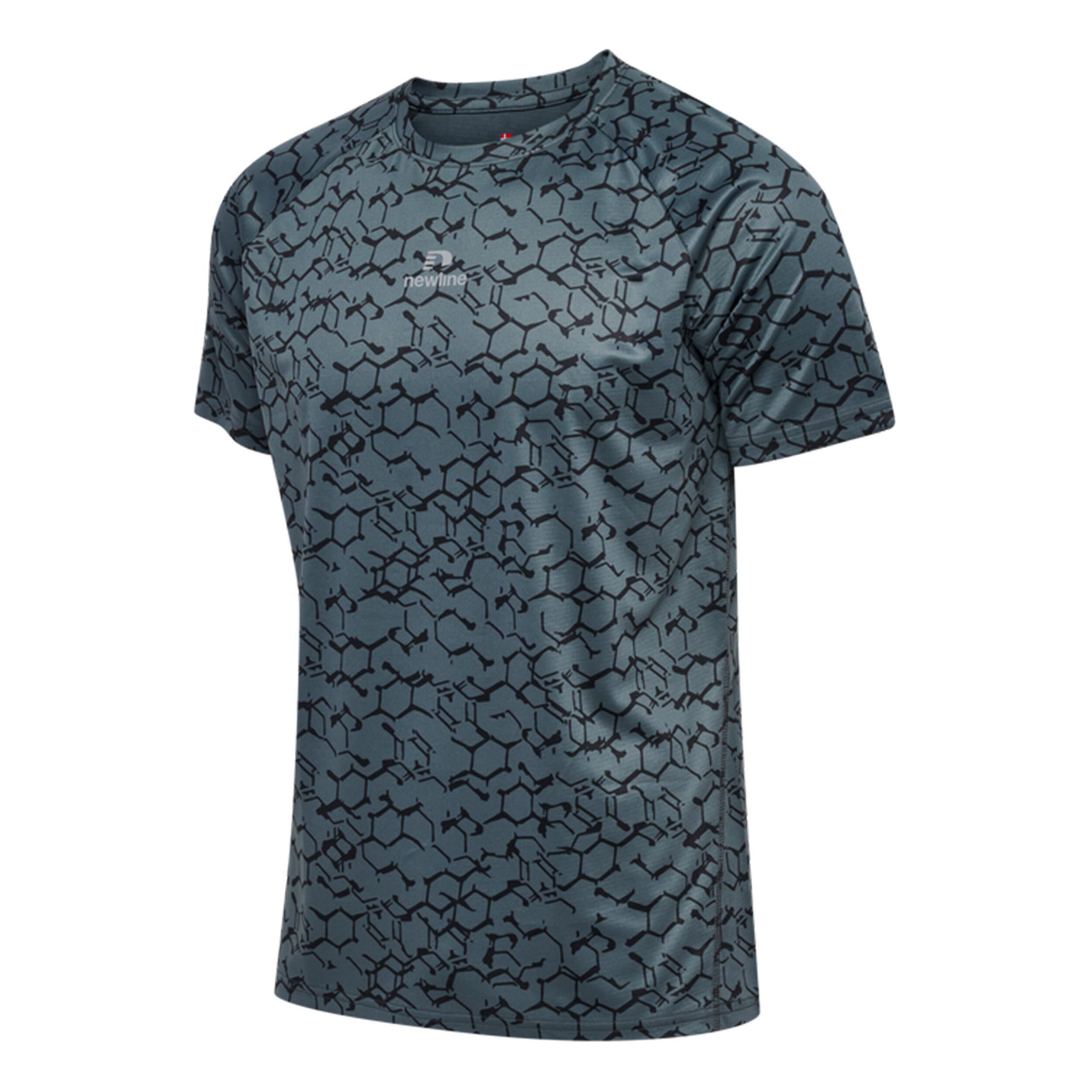 Newline Dopa Graphic Maillot De Course Hommes - Gris Foncé