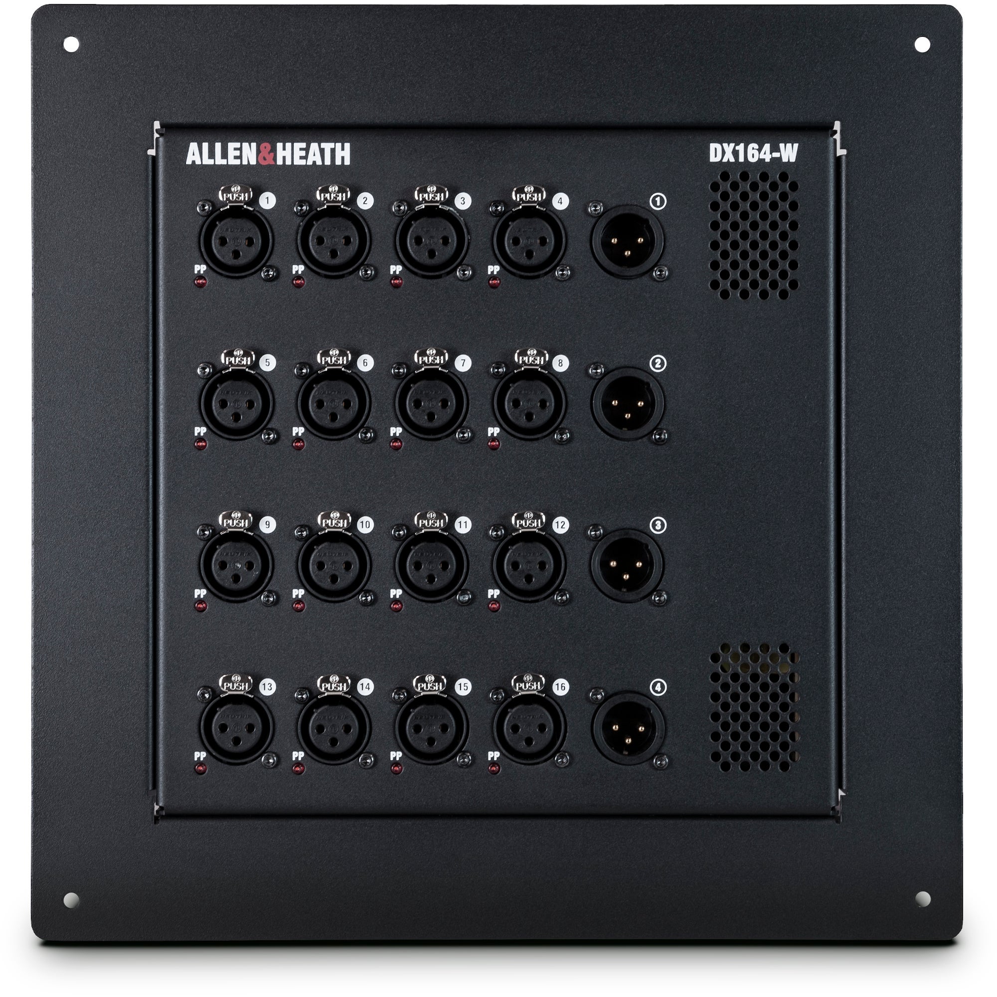 Allen & Heath DX164-W 16/4 wall mount expander voor dLive, SQ, AHM-64 en Avantis