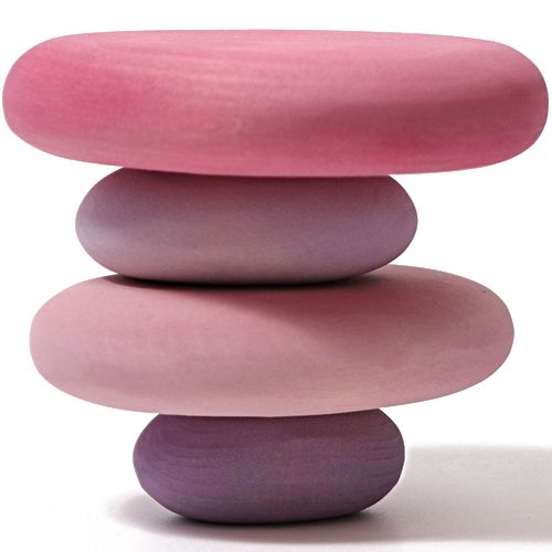 Grimm's stapelset kiezelstenen - roze