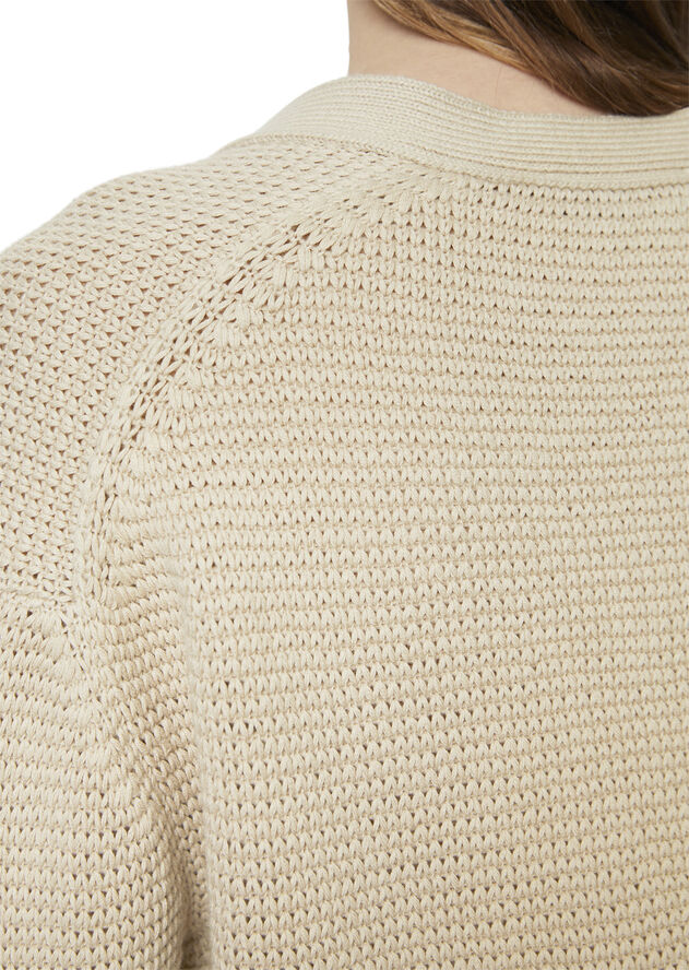 Marc O’Polo Cardigan, longsleeve, v-neck Dusty field