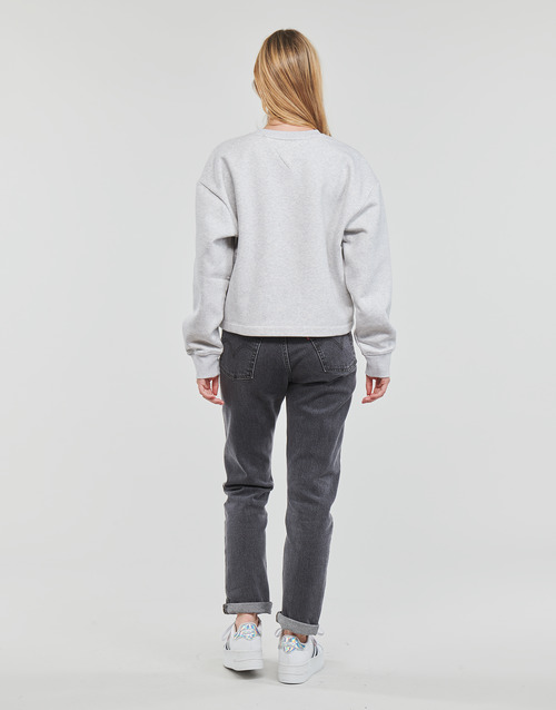 Tommy Jeans - TJW RLXD ESSENTIAL LOGO 1 CREW - Gris