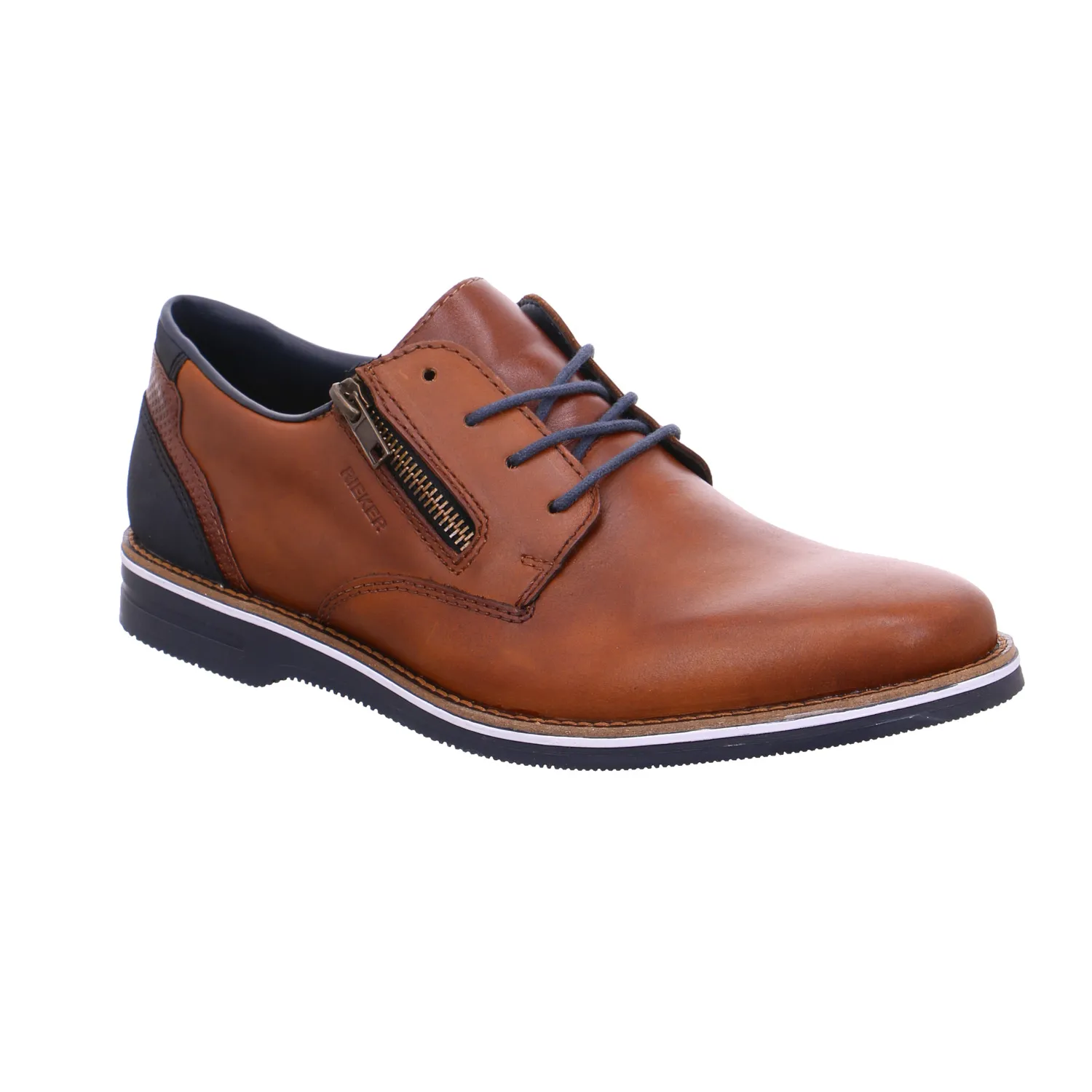 RIEKER Halbschuh-City Braun Leder