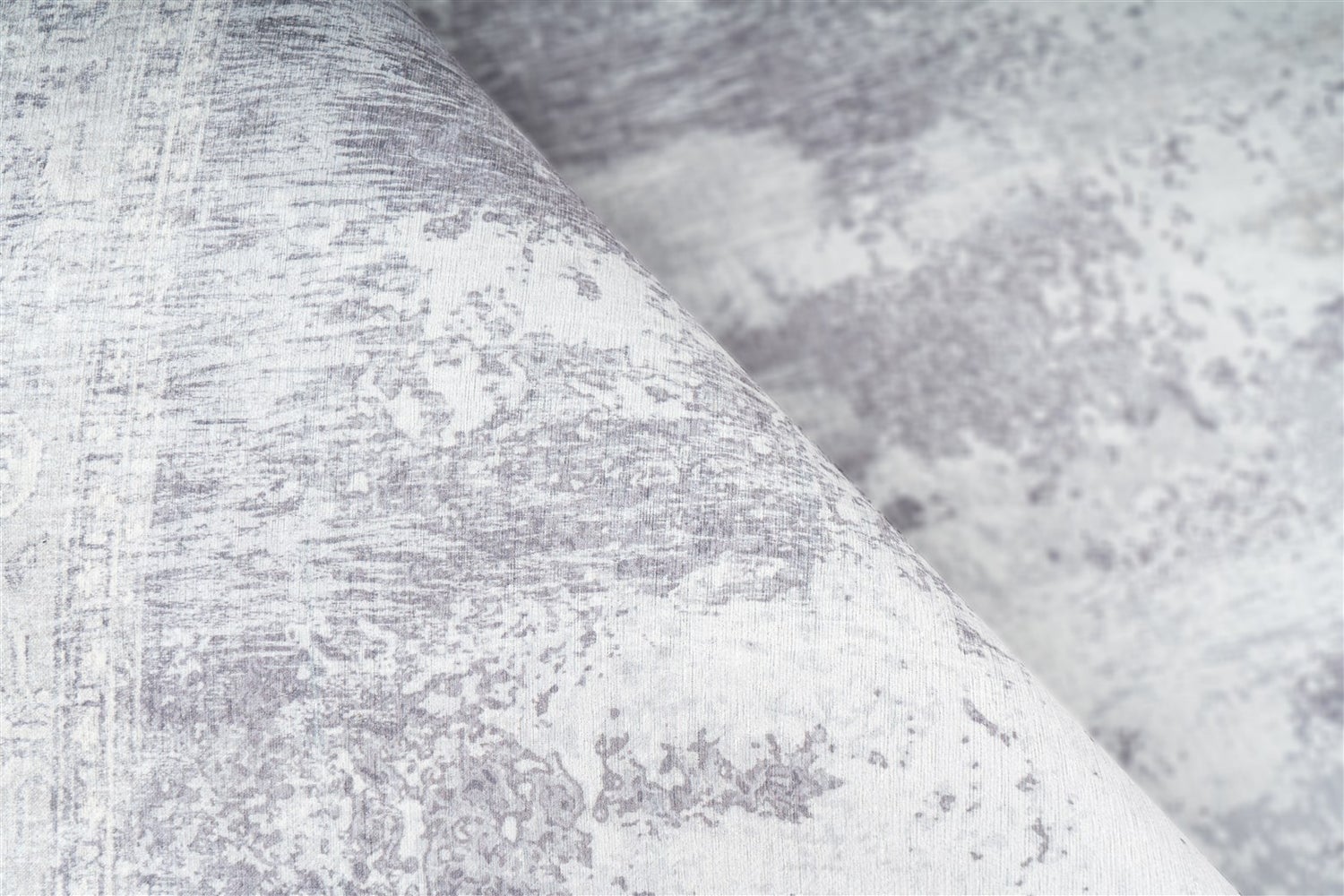 Platgeweven vloerkleed Stellara Grey Modern, vintage design 80 x 150 cm