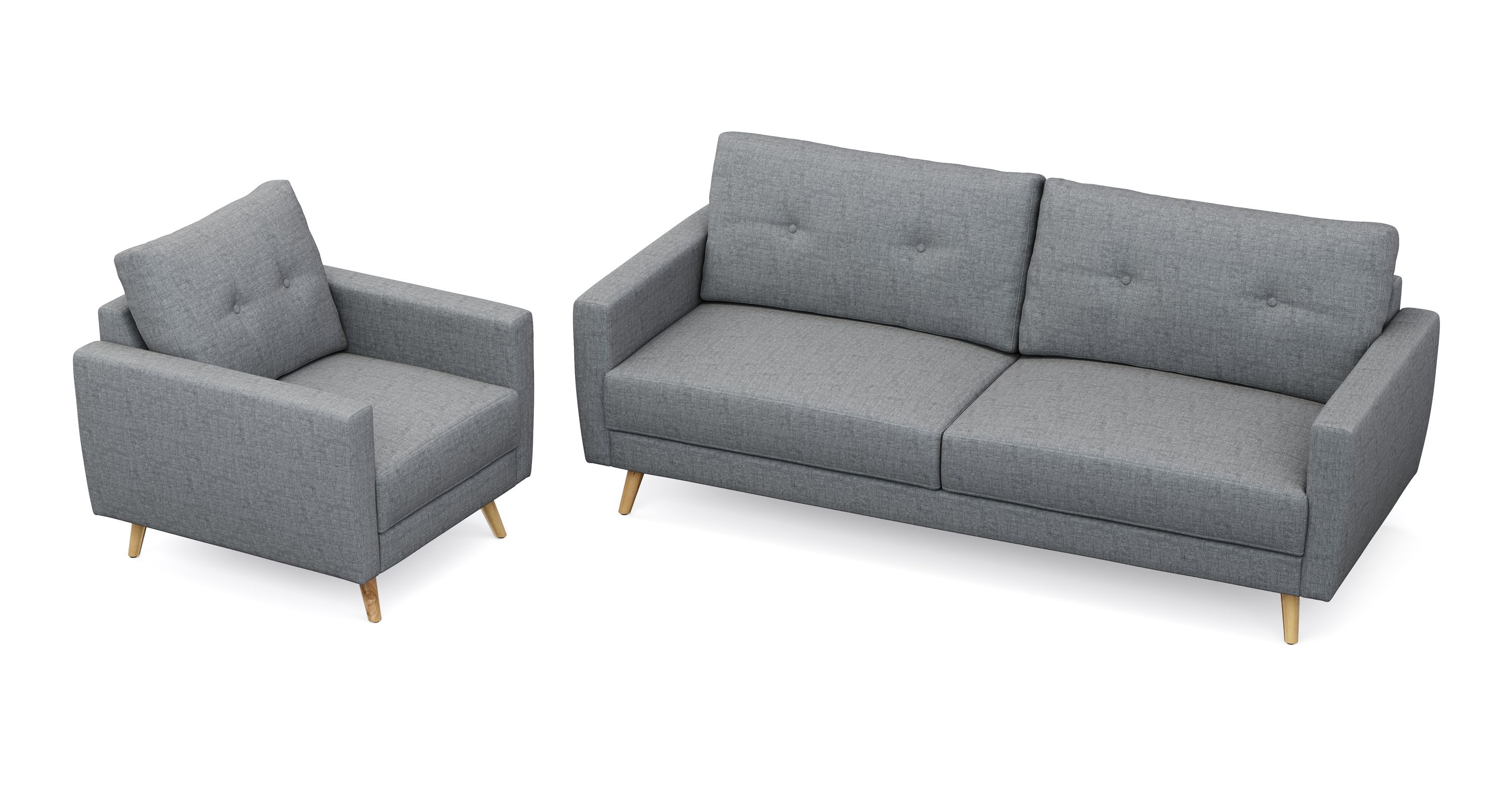 Sofa Set MANDY grau