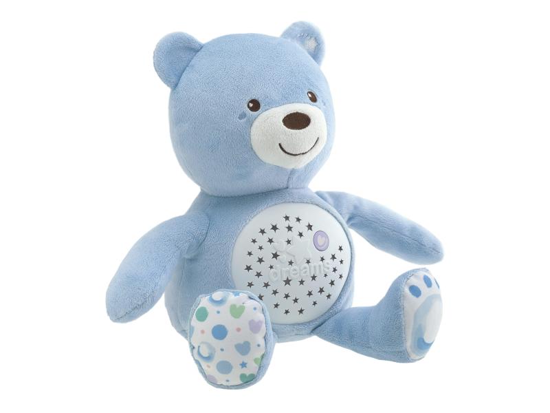 Chicco Projektor Plüsch-Bär mit Lichtprojektionen und Musik 100% Kuschelweich mit Farbwechsel
