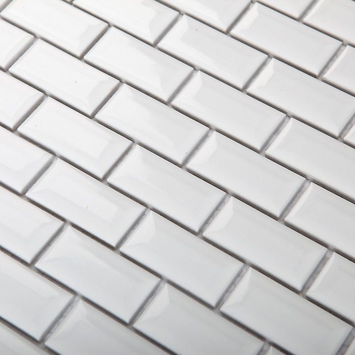 Mosaïque blanc 30x30cm Trentie GoodHome