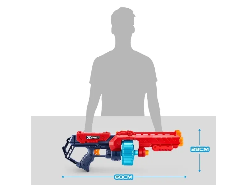 X-Shot Excel Turbo Fire Foam Dart Blaster with Slam Fire