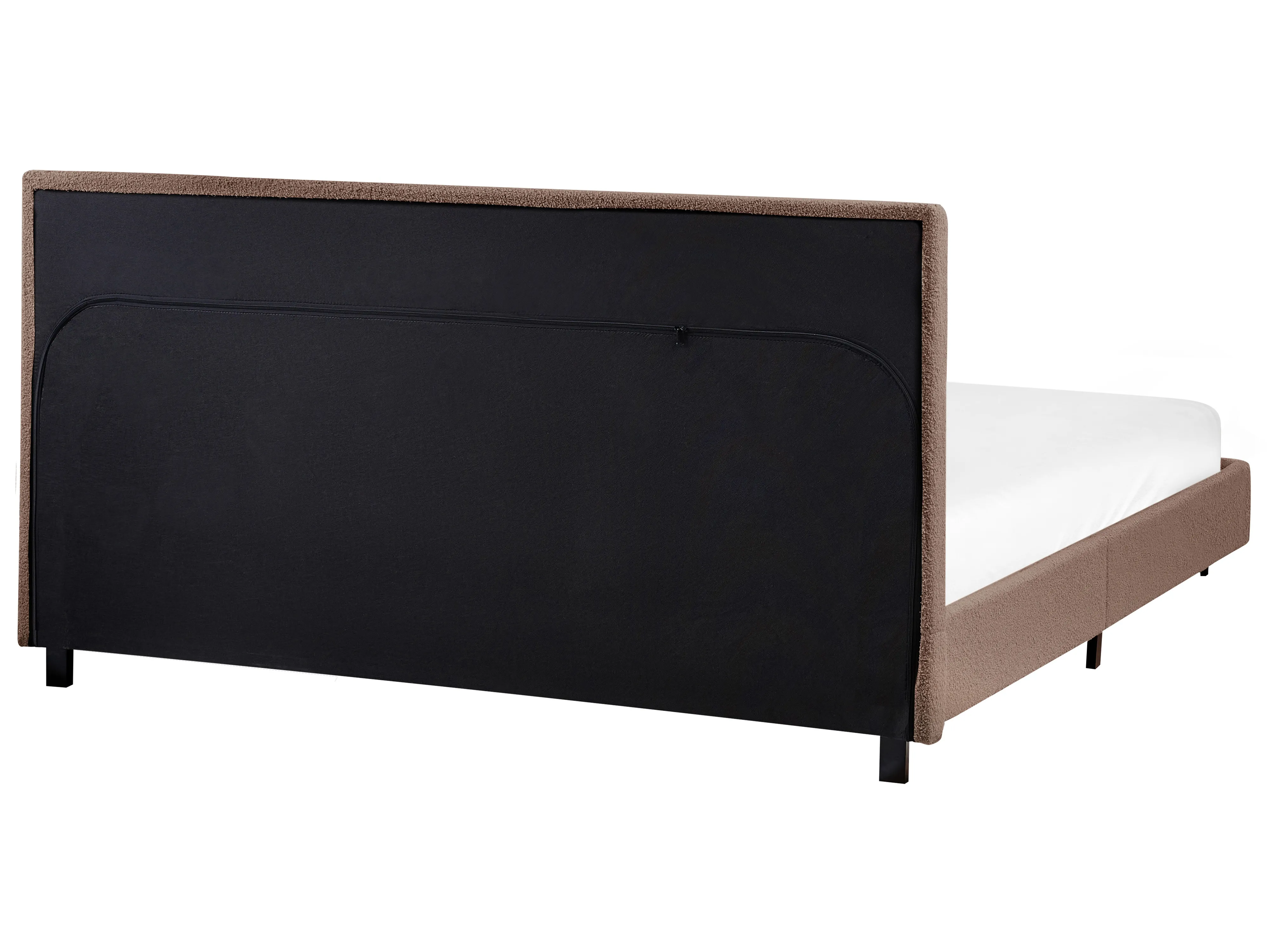 Waterbed Bouclé ALBI 180 x 200 cm Bruin