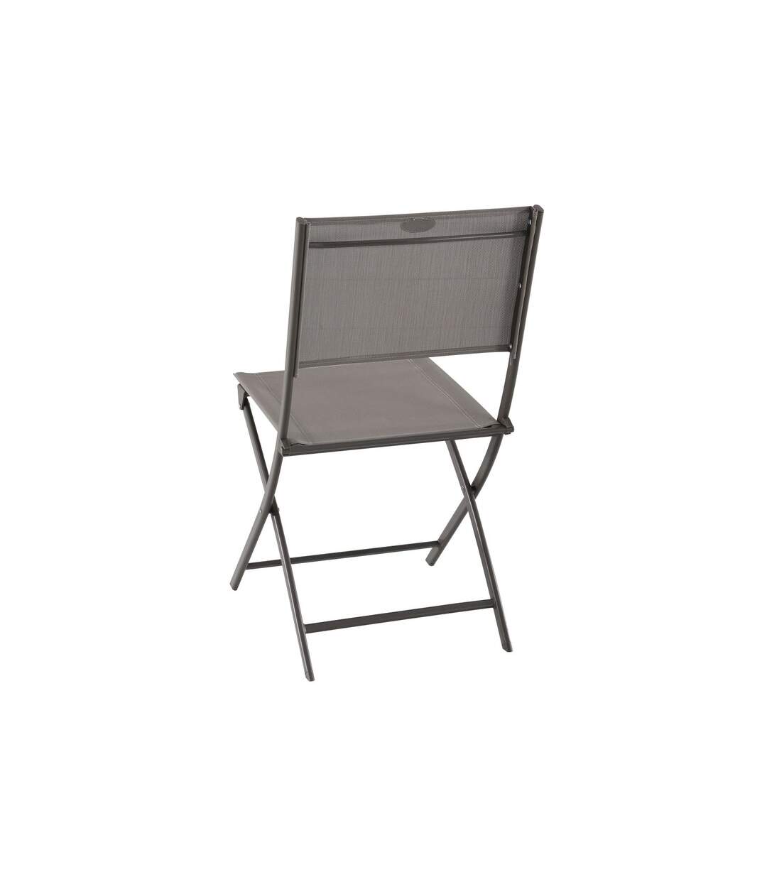 Chaise de jardin pliable Modula - Acier et polyester - Taupe et gris