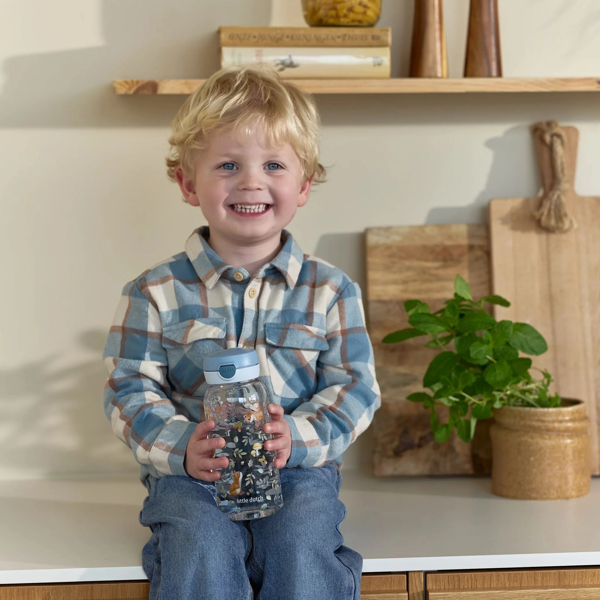 Vrolijke drinkfles Forest Friends – Stevig, makkelijk & leuk!