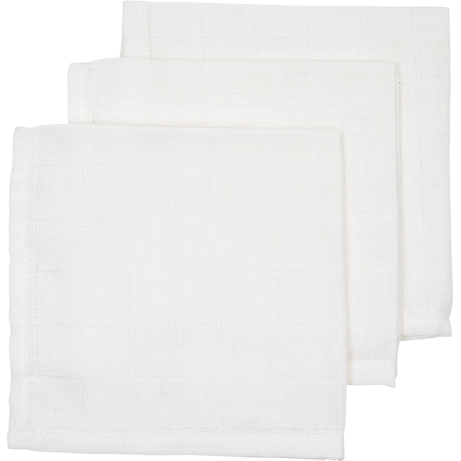 Meyco Spucktücher 3er-Pack weiß 30 x 30 cm