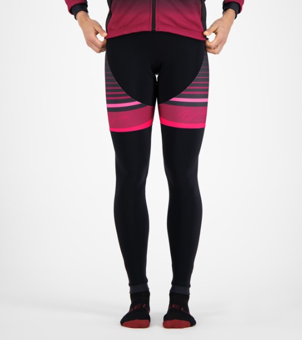 Rogelli Impress Bibtight - Sort / Bordeaux
