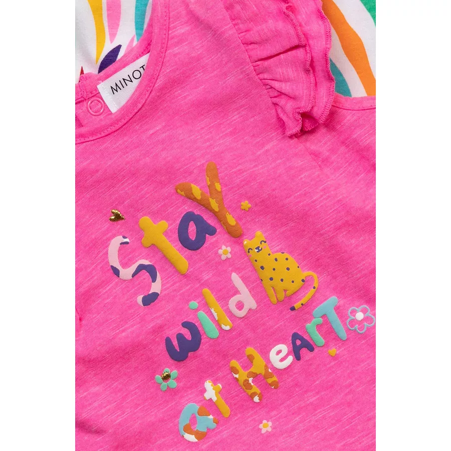 MINOTI T-Shirt und Leggings im Set Rosa