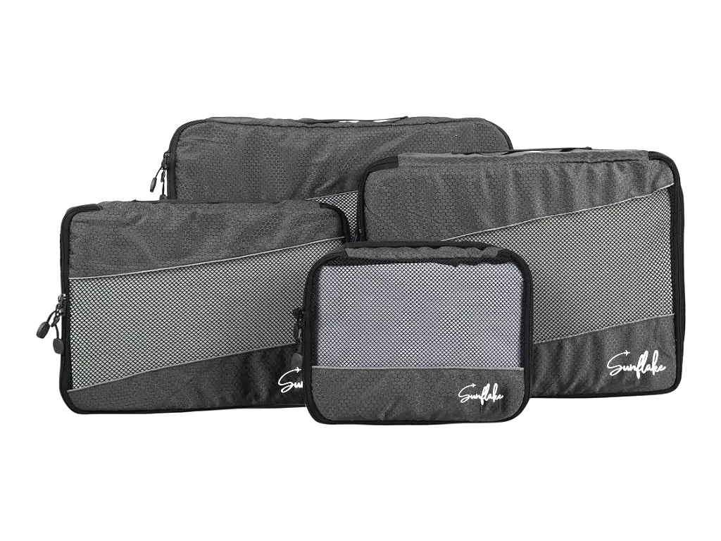 Sunflake set van 4 Packing Cubes - Grey