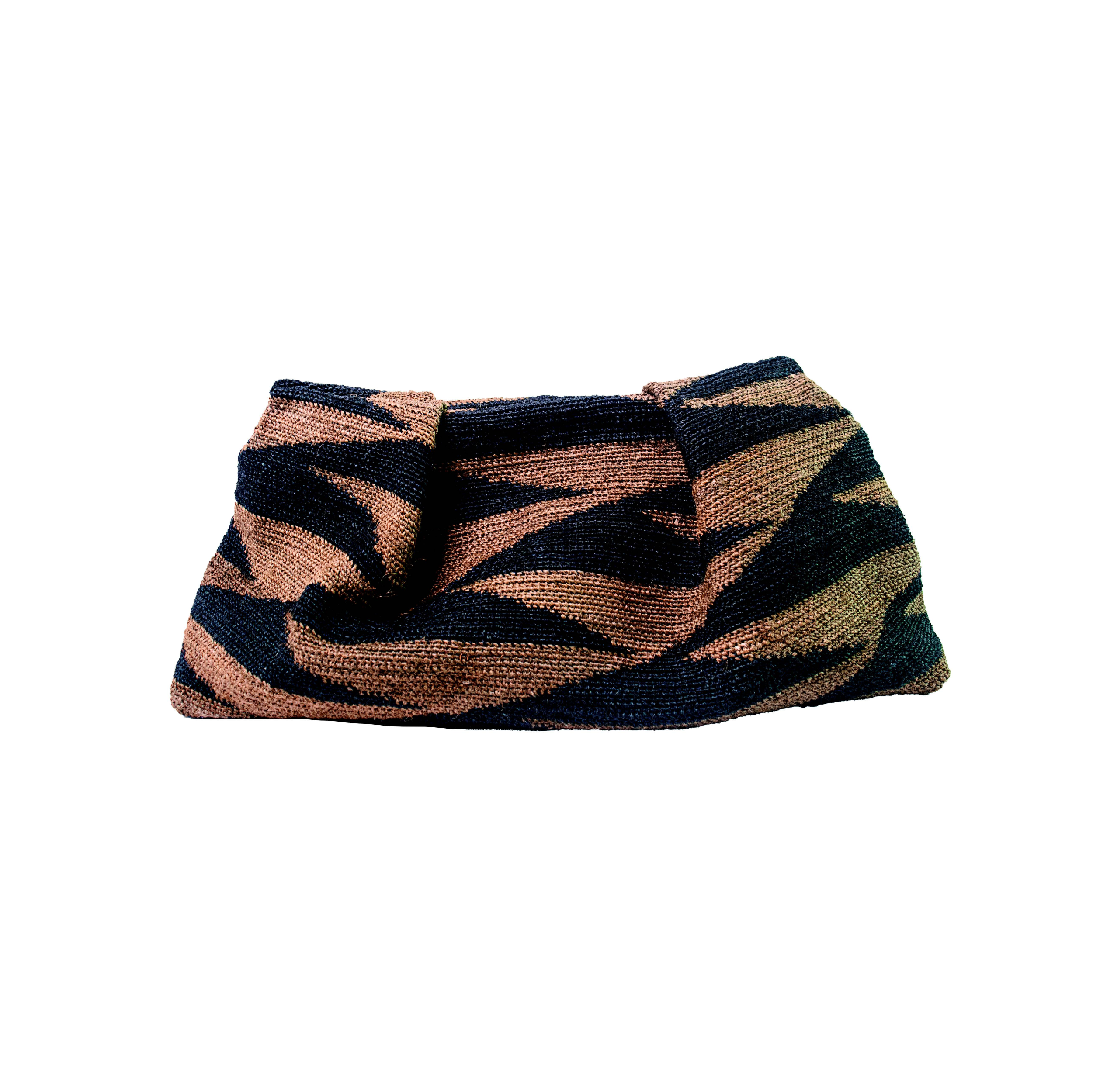 Pochette maxi en sisal