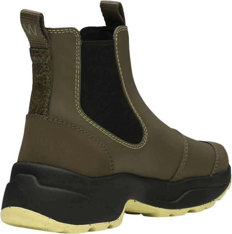 Woden Siri Waterproof Dark olive/pale lime