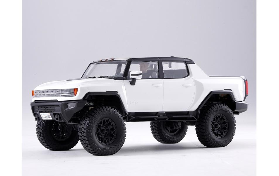 Scale Crawler FCX18 Hummer EV Weiss, 1:18, RTR<br>Detailgetreues Hummer EV Scale RC Modell