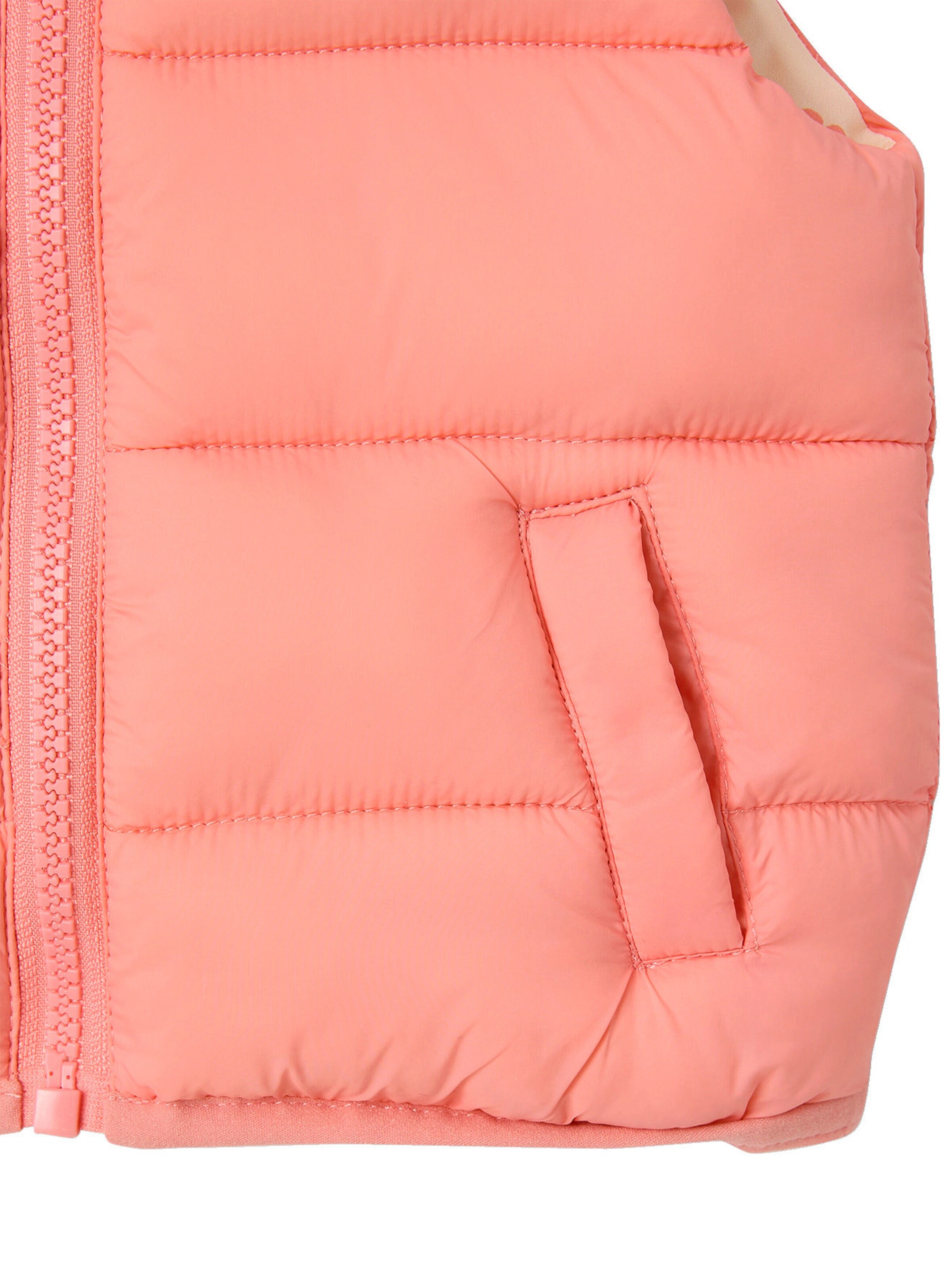 Vertbaudet Baby Wende-Steppweste mit Recycling-Polyester koralle