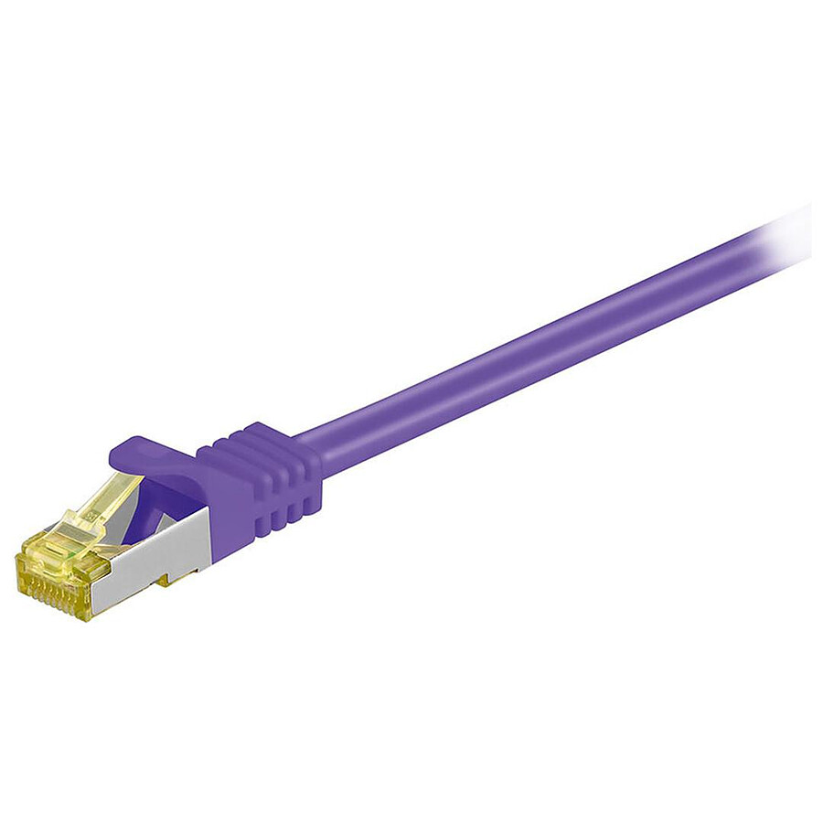 Cable RJ45 Cat 7 S/FTP (violet) - 1 m