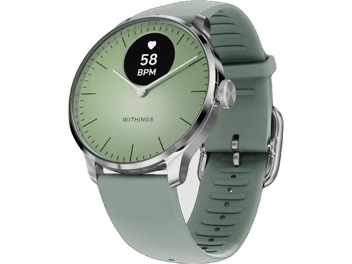 Withings Activity Tracker Scanwatch Light, Grün Hybrid Smartwatch