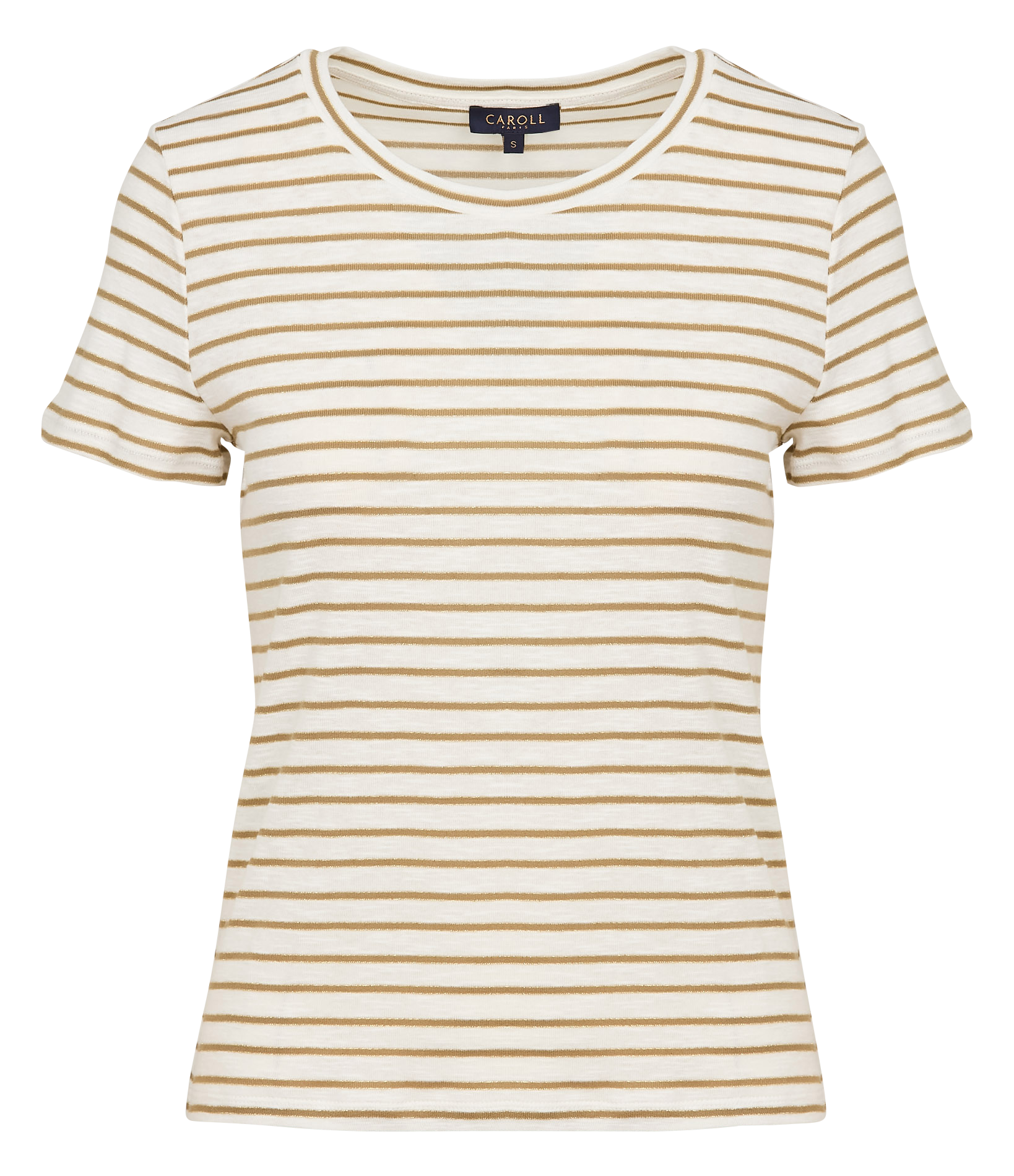 TPENNY - Tee-shirt col rond rayé en coton mélangé | Vert