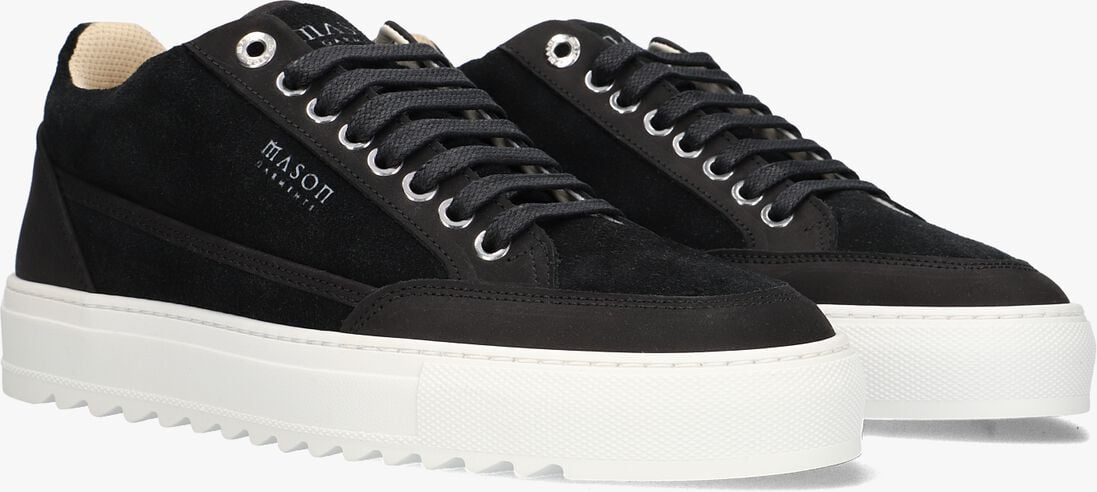 zwarte mason garments lage sneakers tia miscuglio