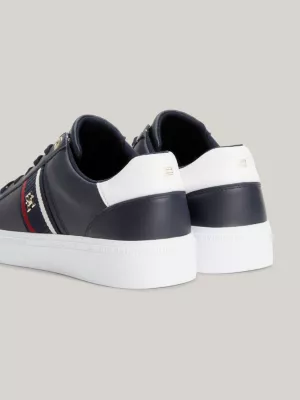 Tênis Signature Leather Monogram Cupsole
