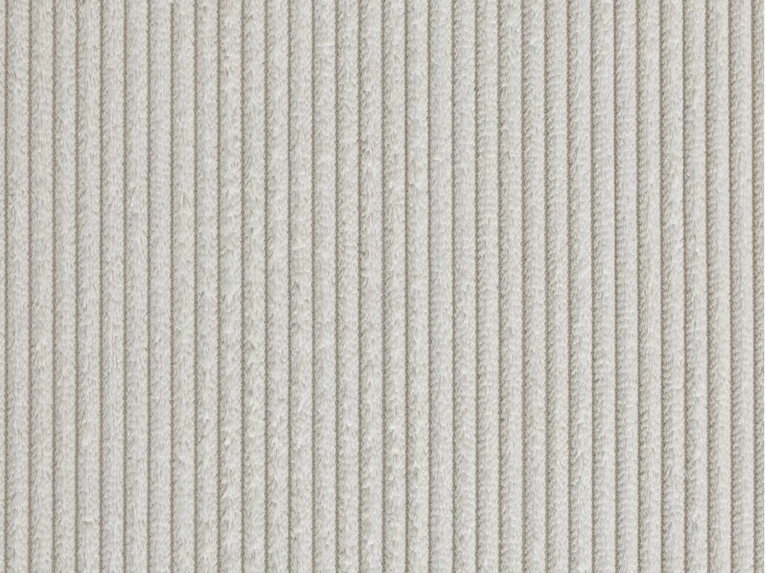 Lot de 6 chaises en velours côtelé et métal noir - Crème - ALPALI