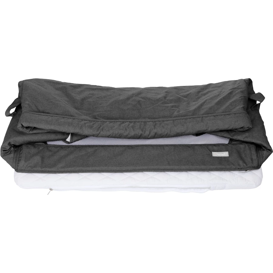 babyGO Beistellbett Together dark grey special edition