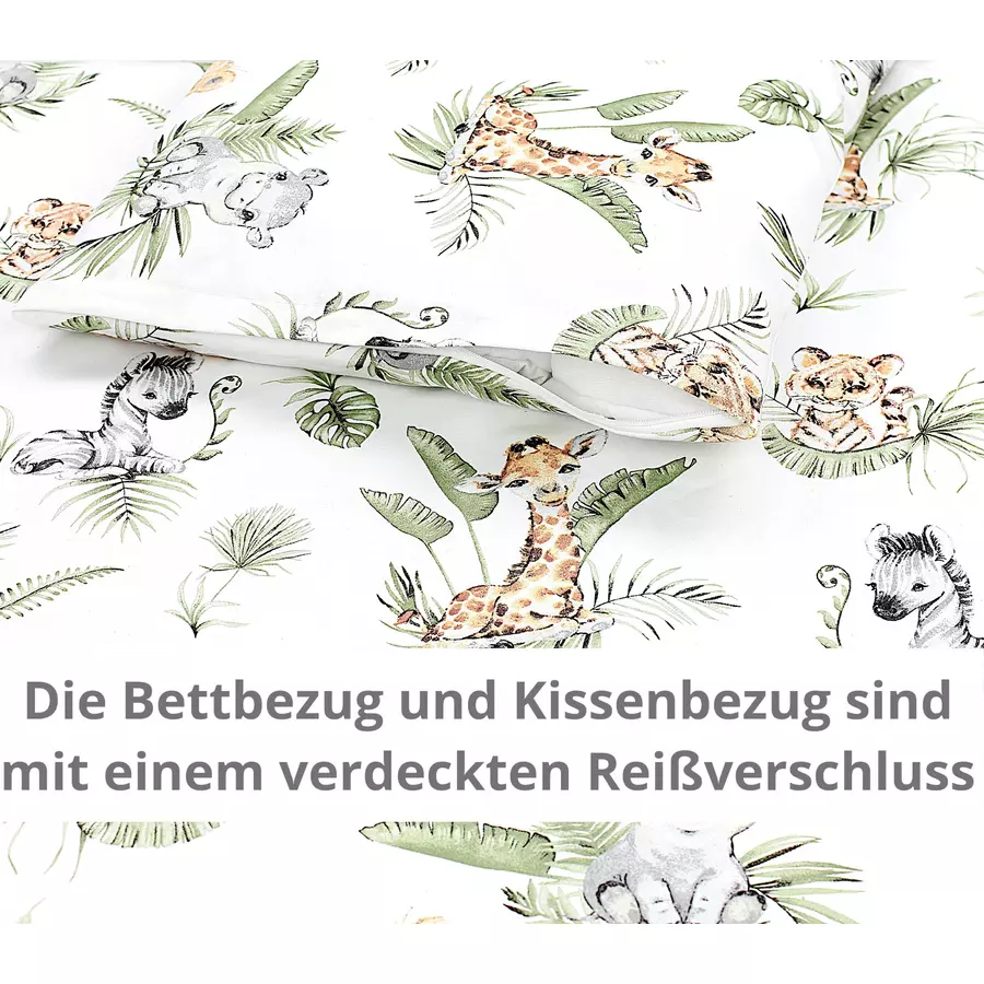 TupTam Kinder Bettwäsche Set 2-tlg grüngelb
