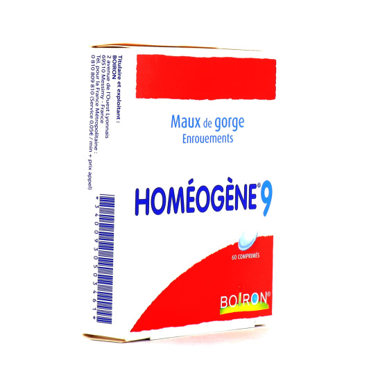 Homeogene 9 - Maux de gorge