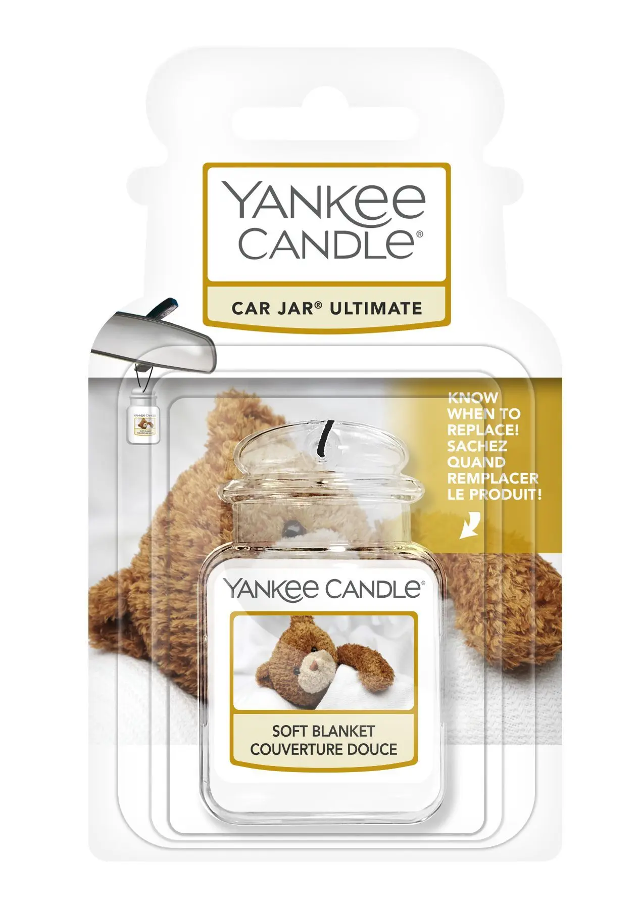 Yankee Candle - COUVERTURE DOUCE Car Jar Ultimate 1 Unité - Bougie