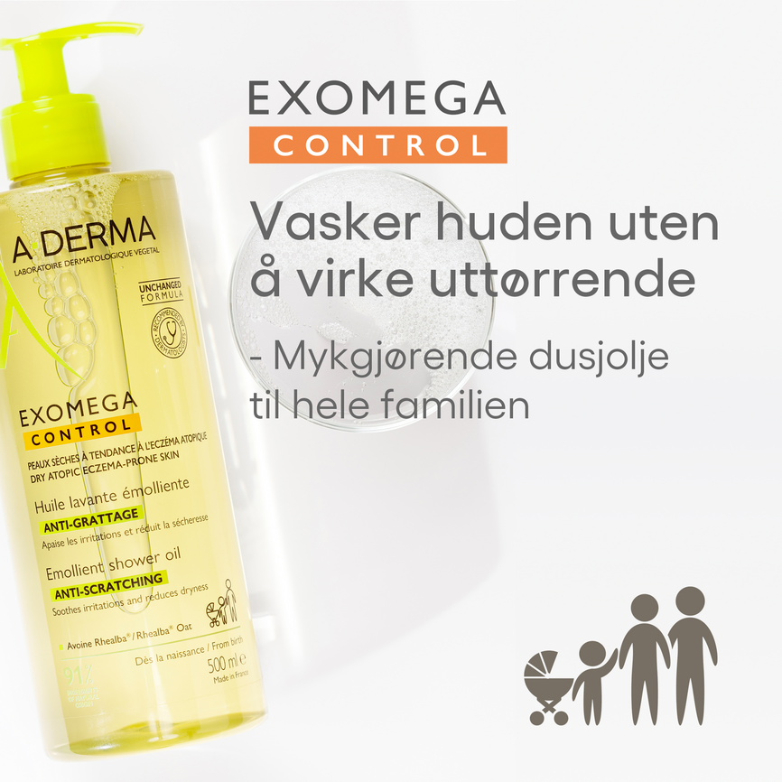 A-Derma Exomega Control Shower Oil 500 ml
