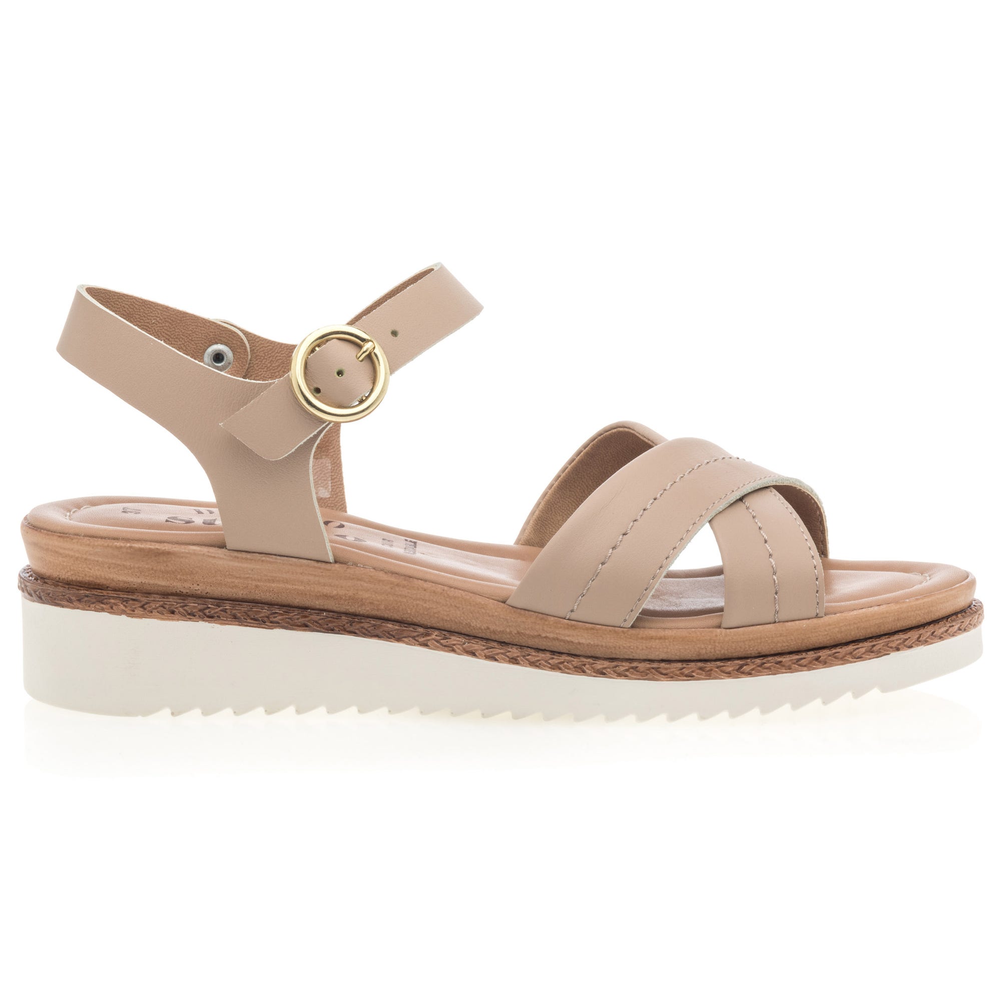 Sandales Femme en cuir neutre