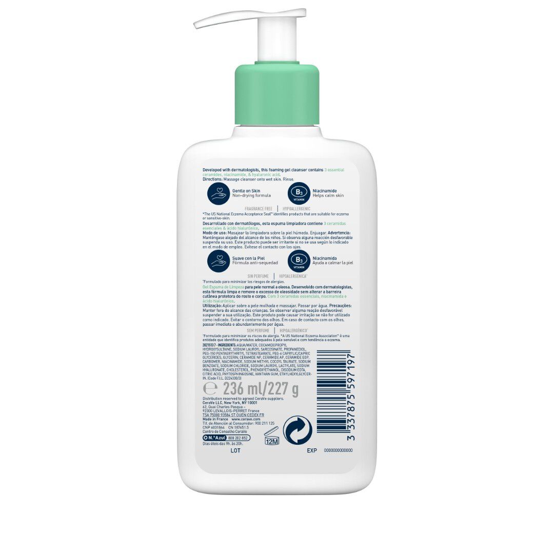 CERAVE  Gel Espuma de Limpeza - 236ml