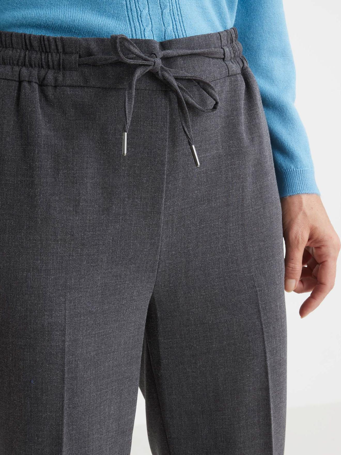 Pantalon élastiqué