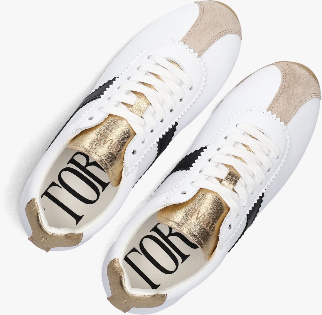 witte toral lage sneakers vinci