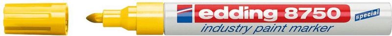Edding - 8750 - Lakmarker - Geel - 10 Stuks - Schrijfdikte 2-4 mm