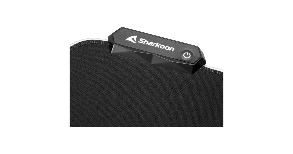 Sharkoon1337 RGB V2 Gaming Mat 360  (Zwart, RGB leds)