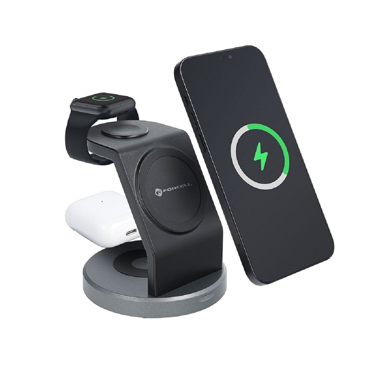 Wireless drahtloses Ladegerät 3in1 15W Solid Mag Charger
