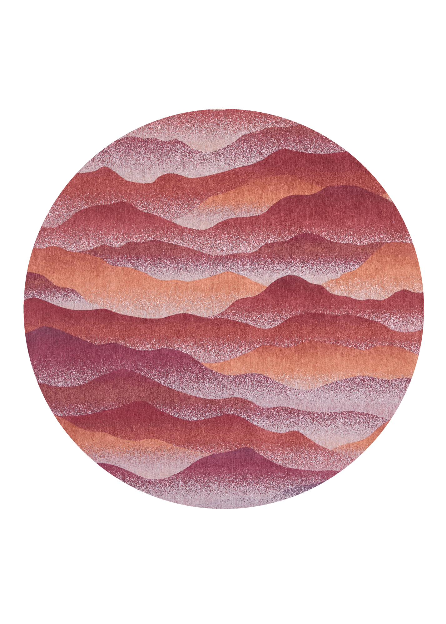 Ecorugs vloerkleed Himalaya rood ∅ 240 cm